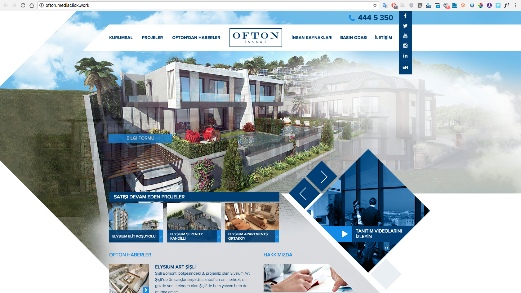 ofton inşaat web sitesi