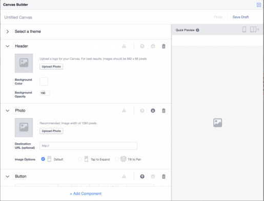 Facebook canvas nedir?