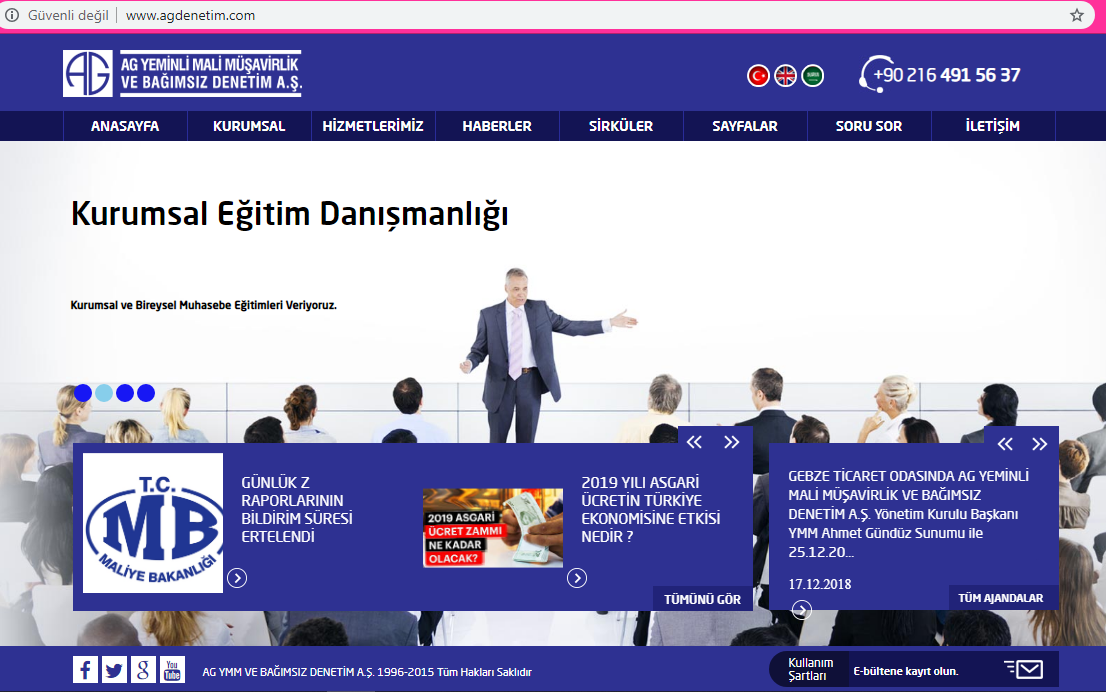 Kulvar Denetim , Ağ Denetim web sitesini taklit etti :)