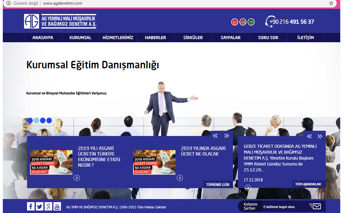 CK Denetim , AG Denetim web sitesini taklit etti :)