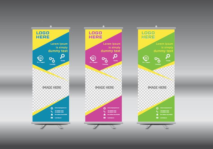 roll-up-banner-template-vector-illustration
