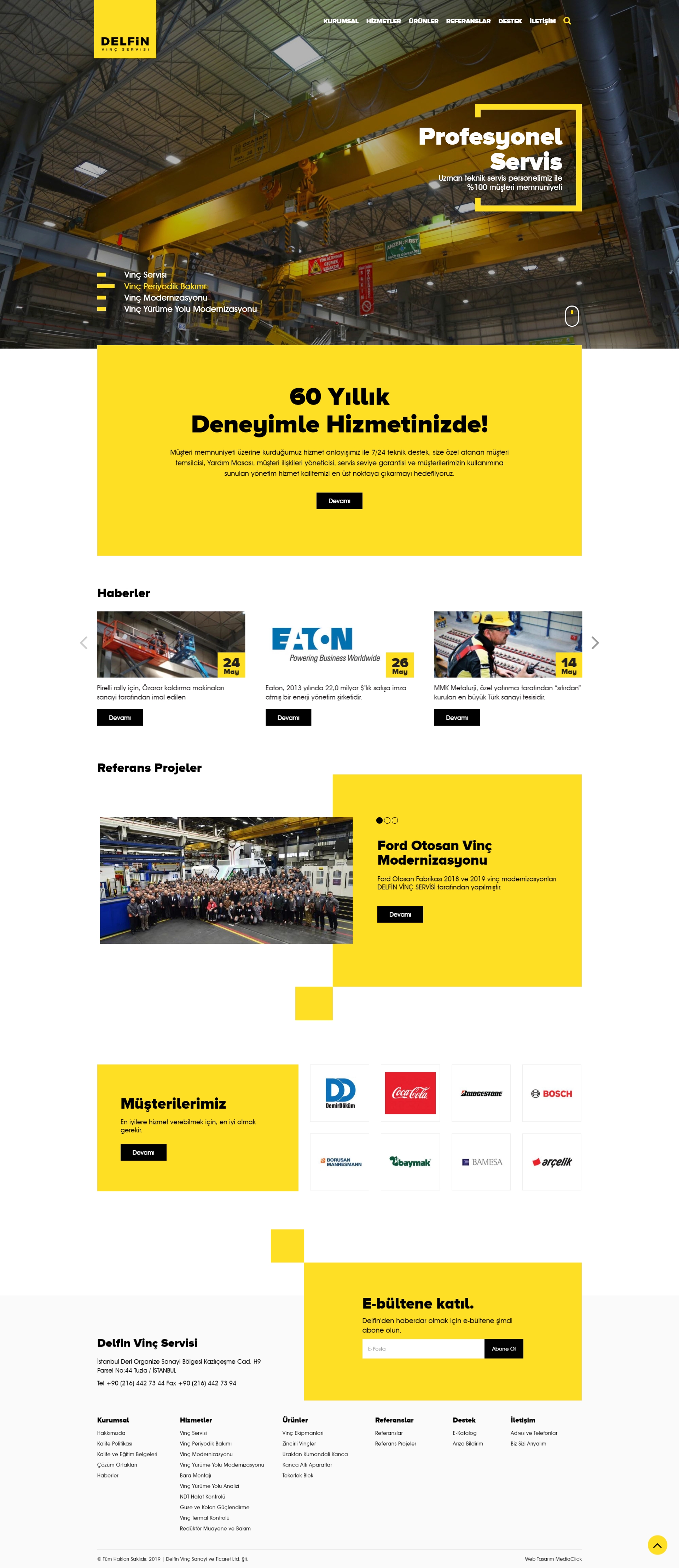 Delfin Vinç Servisi